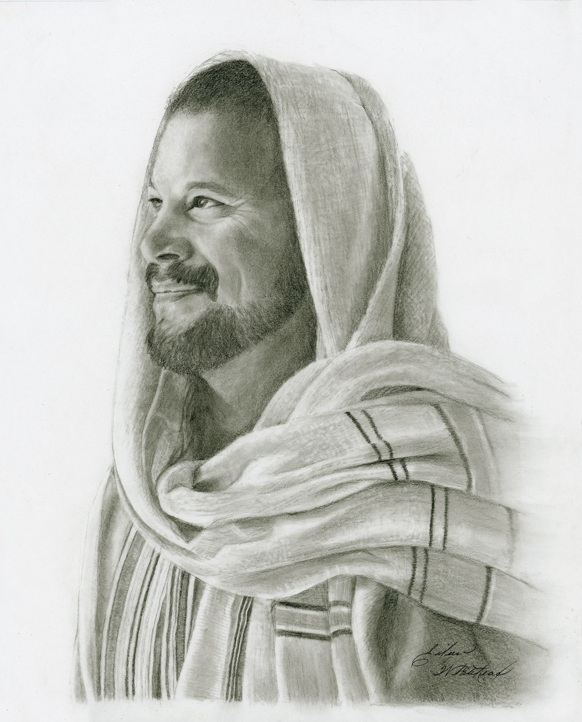 Jesus Praying Drawing by CSA Images - Fine Art America